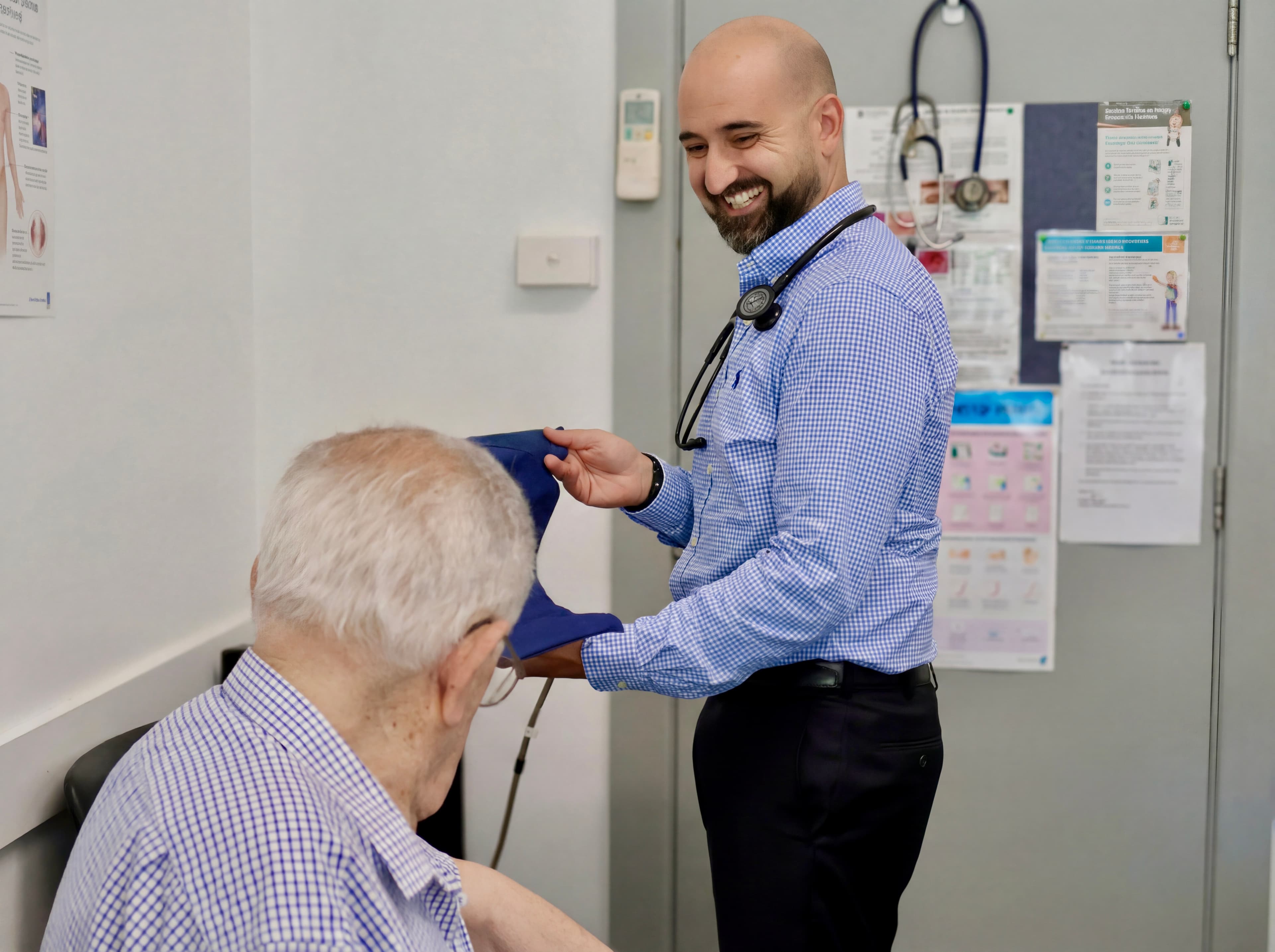 Doctor Billy Stoupas delivering clinical education